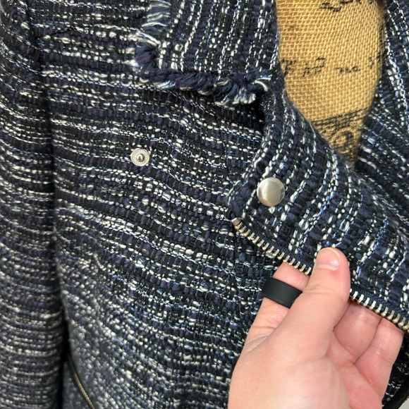 Free People Nicole Tweed Zipper Moto Jacket - Picture 8 of 15